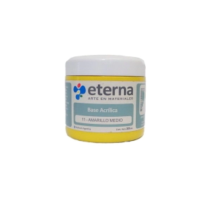 Base acrilica Amarillo medio 200ml Eterna