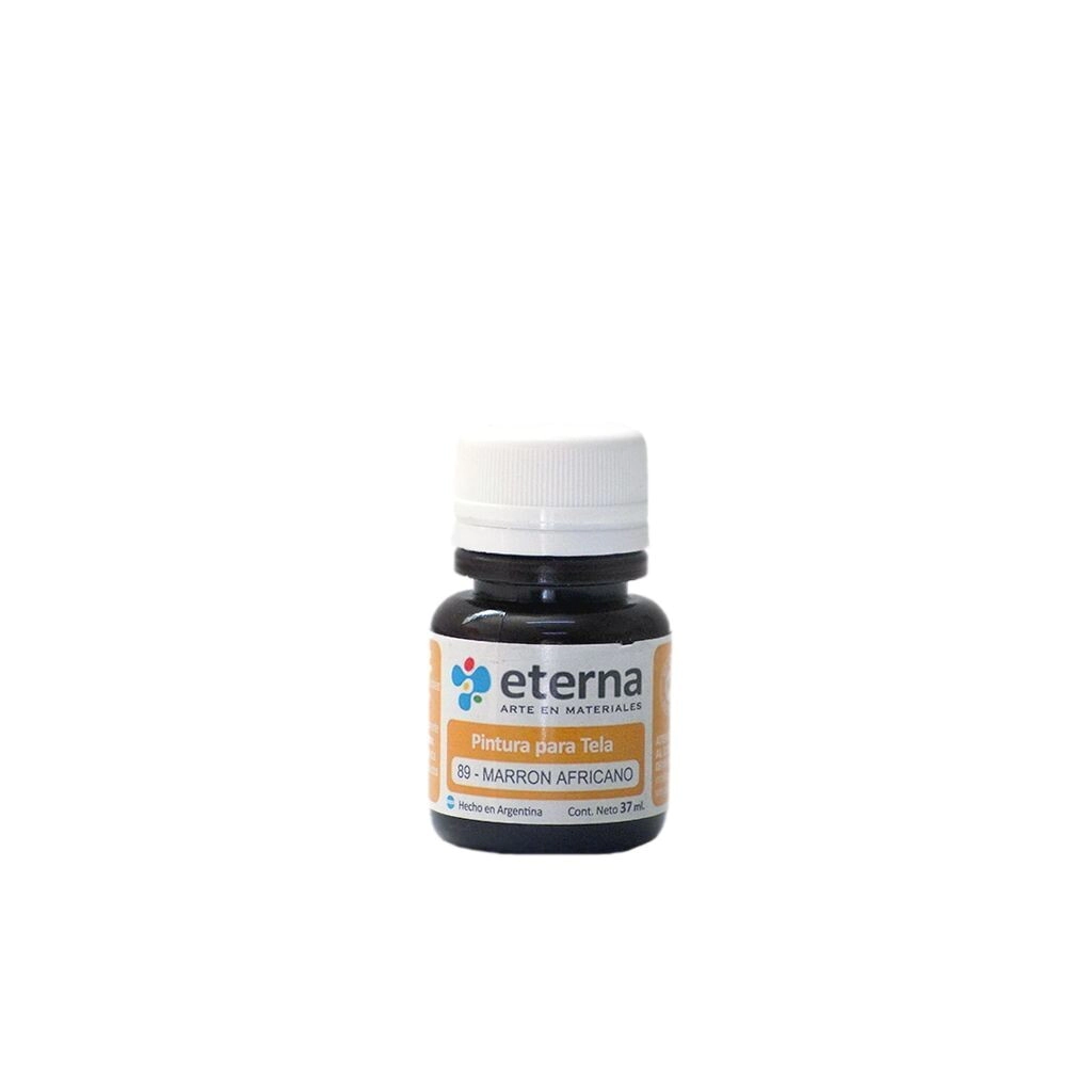 Pintura tela marron 37 ml Eterna