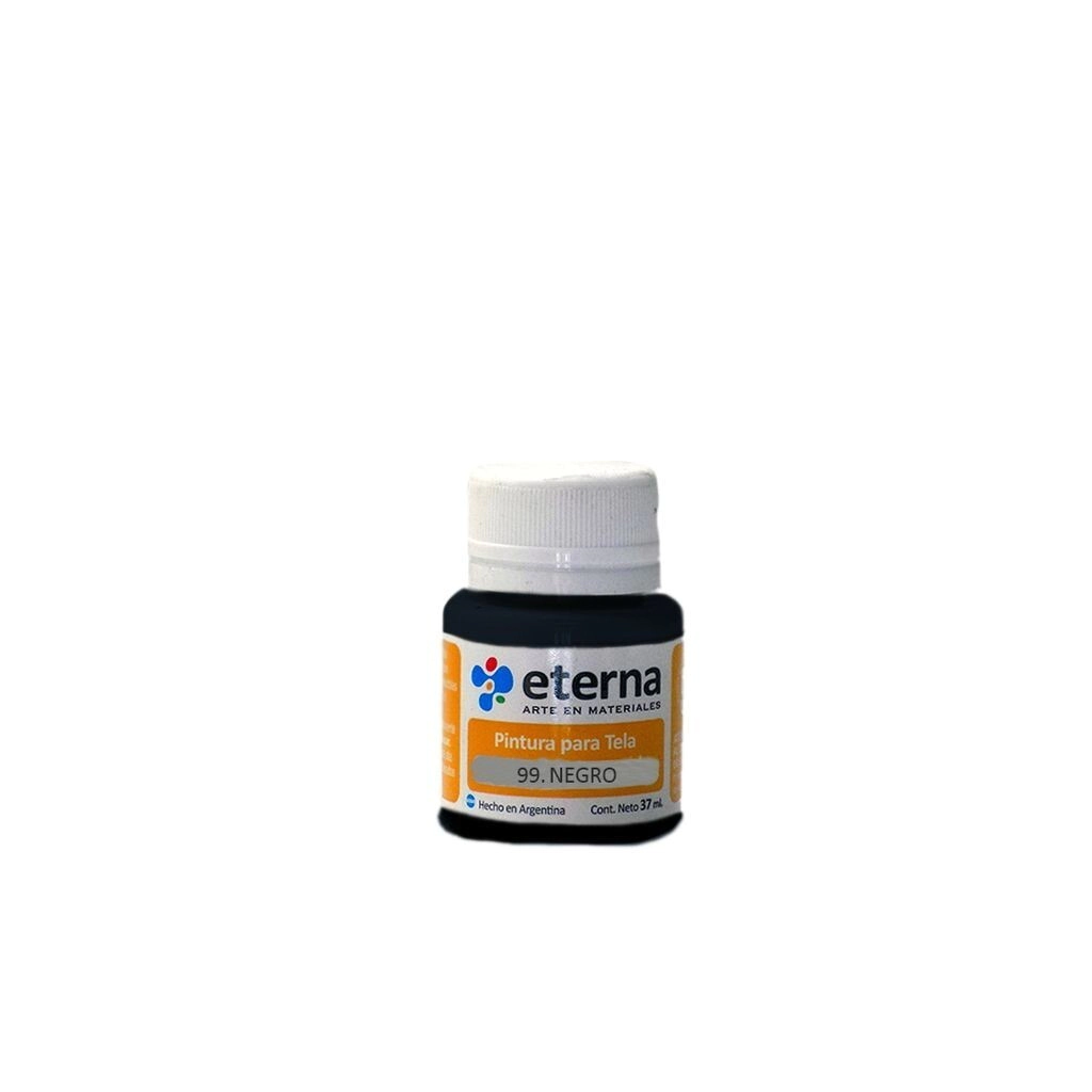 Pintura tela negro 37 ml Eterna