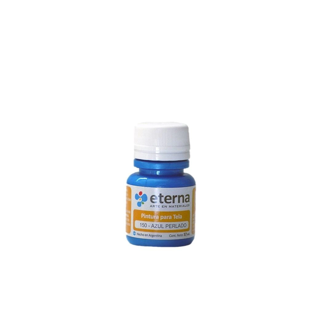 Pintura tela azul perlado 37 ml Eterna