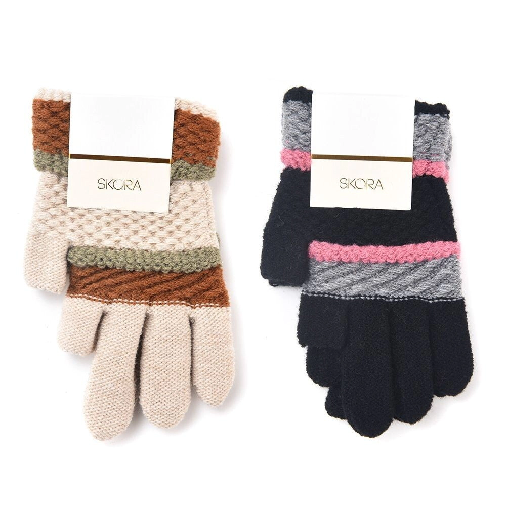 Guante Teen sin 2 dedos Rayado