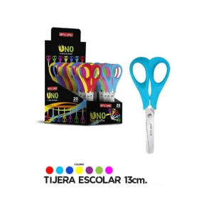 Tijera Escolar 13cm Verde