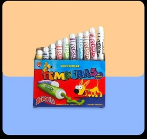 Tempera x10 pomos 8cc Señorita
