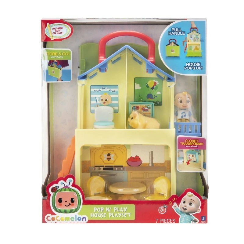 Cocomelon Casa Pop n Play Tira de la Manija