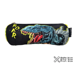 Cartuchera Cilindro Dino T-Rex Phi Phi Bags