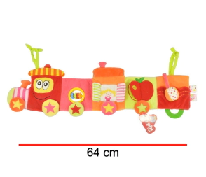 BARRAL DE CUNA TRENCITO ROSA Y CELESTE Phi Phi Toys