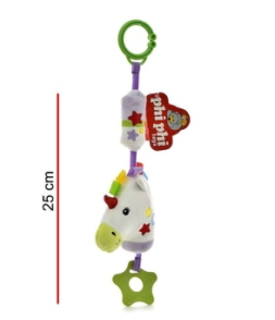 SONAJERO UNICORNIO CON SONIDO CASCABEL 25CM Phi Phi Toys