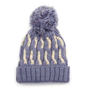 Gorro Dama lurex c/pompom