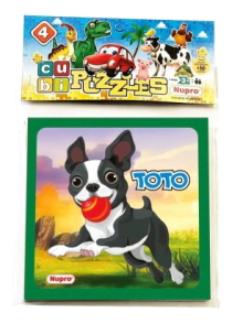 CUBI PUZZLES  4 PIEZAS  SURTIDO