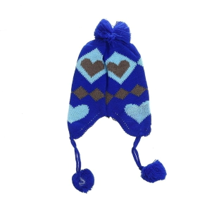 Gorro Coya infantil c/micropolar c/pompon