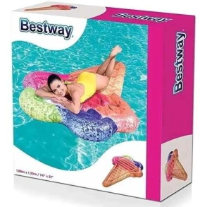 COLCHONETA TERCIOPELADA COMFORT PLUSH 198 X 74 CM (B/8) BESTWAY (7192)