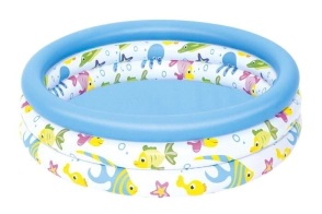 PILETA 3 AROS FONDO DEL MAR CHICA 102 X 25 CM (B/12) BESTWAY (3922)