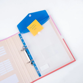 SOBRE CON ABROJO SOLAPA PARA CARPETA A4 VERTICAL 11 PERF. FW