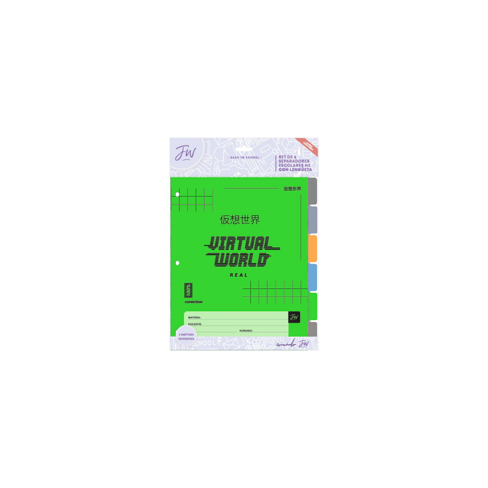 Sep.FW Escolar c/leng Virtual world