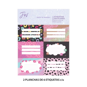 Etiquetas FW Escolares Wild