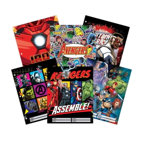 Separadores N° 3 x 6 Hojas Avengers