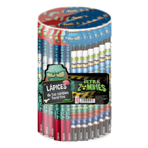 Lapiz c/ goma tambor Zombie