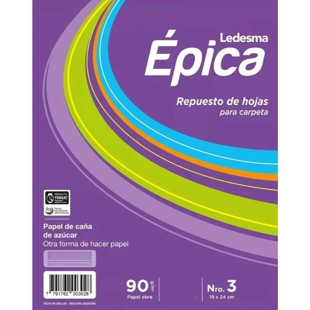 Rto. Esc. Epica 90Grs. N3 Ray. 96Hjs.