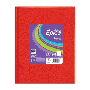 Cuaderno Epica N3 Araña ROJO Ray. 48Hjs.