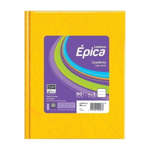 Cuaderno Epica N1 Araña Amarillo Ray.