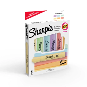 Sharpie Accent Tank Estuche x6 Surtido