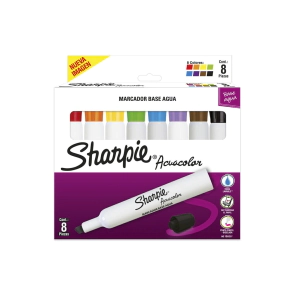 Sharpie Acuacolor Estuche x8 Surtido