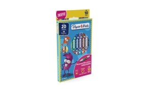 Marcador Paper Mate 10ctX20 doble punta cónica
