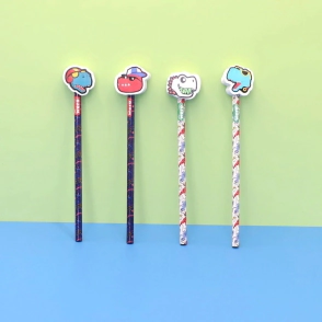 Lápices con topper Dino Party Wero