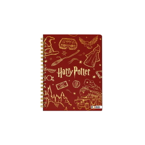 Cuaderno 16x21 espiral Tapa Dura 80 hjs. Harry Potter Mooving