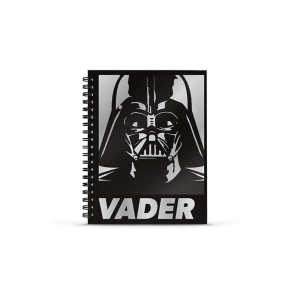 Cuaderno 16x21 espiral Tapa Dura 80 hjs. Star Wars Mooving