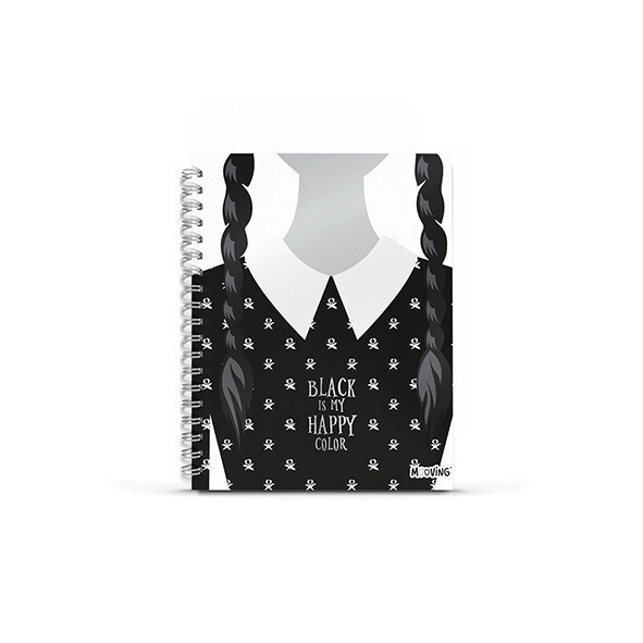 Cuaderno 16x21 espiral Tapa Dura 80 hjs. Merlina Mooving