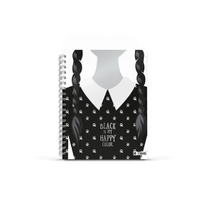 Cuaderno 16x21 espiral Tapa Dura 80 hjs. Merlina Mooving