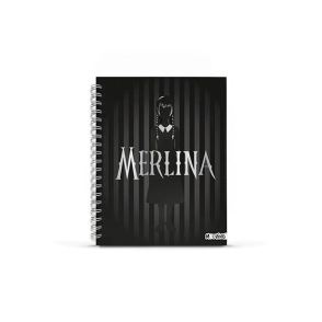 Cuaderno 16x21 espiral Tapa Dura 80 hjs. Merlina Mooving
