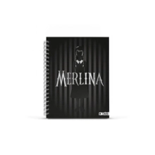 Cuaderno 16x21 espiral Tapa Dura 80 hjs. Merlina Mooving