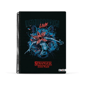 Cuaderno Universitario Rayado Stranger Things Mooving