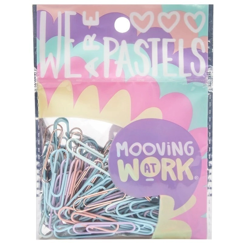 MAW Pastel - Paper Clips 33 mm 60 u. Mooving