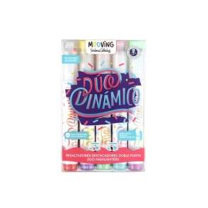Coloring- Resaltadores doble punta x 5 Mooving
