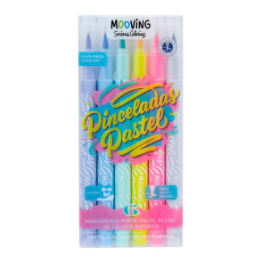 Coloring- Marcadores Punta Pincel Pastel x 6
