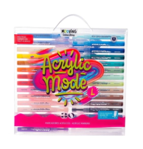 Coloring-Marcadores Acrílicos x 30  Mooving