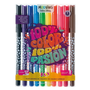 Coloring- Marcadores de colores x 10 Mooving