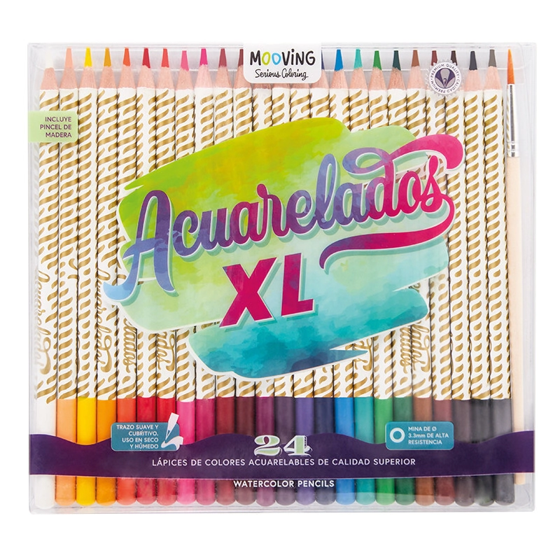 Coloring- Lapices Acuarelables x 24 Mooving