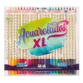 Coloring- Lapices Acuarelables x 24 Mooving