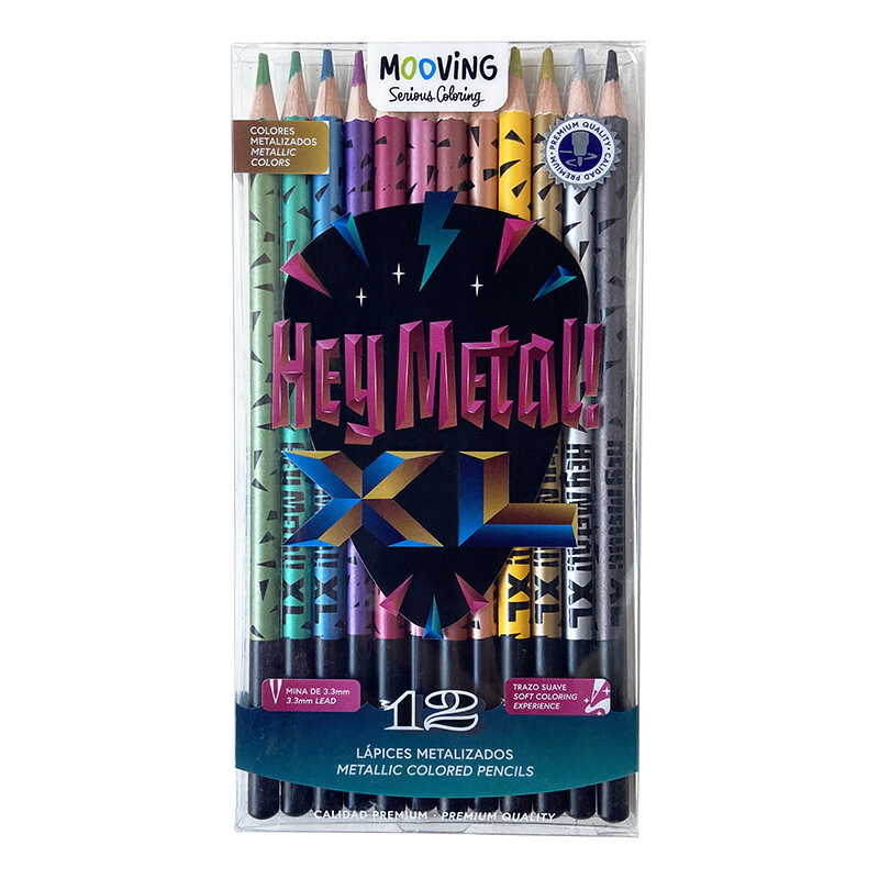 Coloring- Lapices Metalizados x 12 Mooving