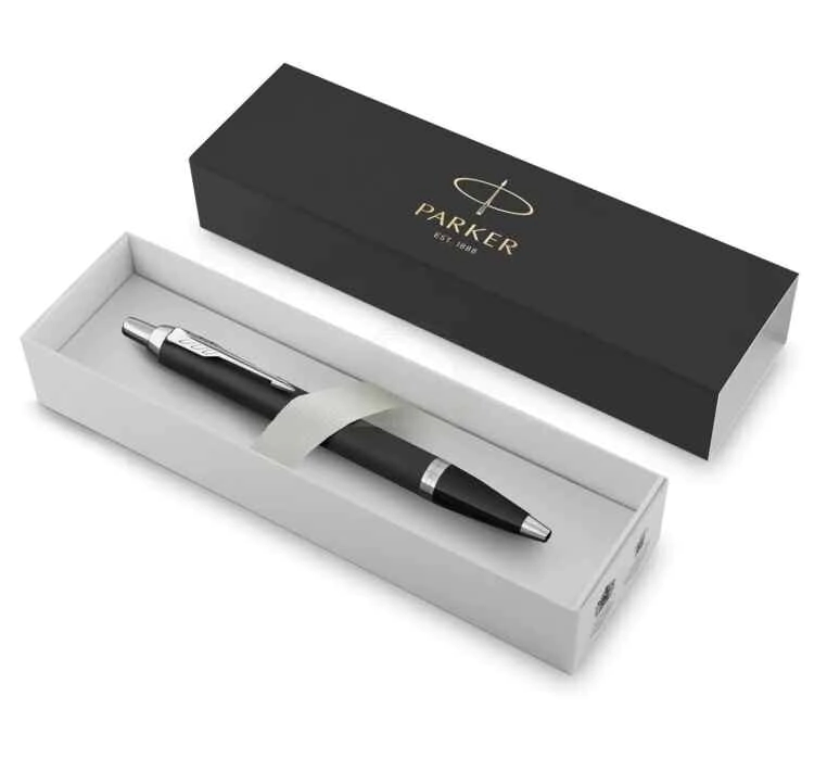BOLIGRAFO PARGER TINTA AZUL CUERPO NEGRO