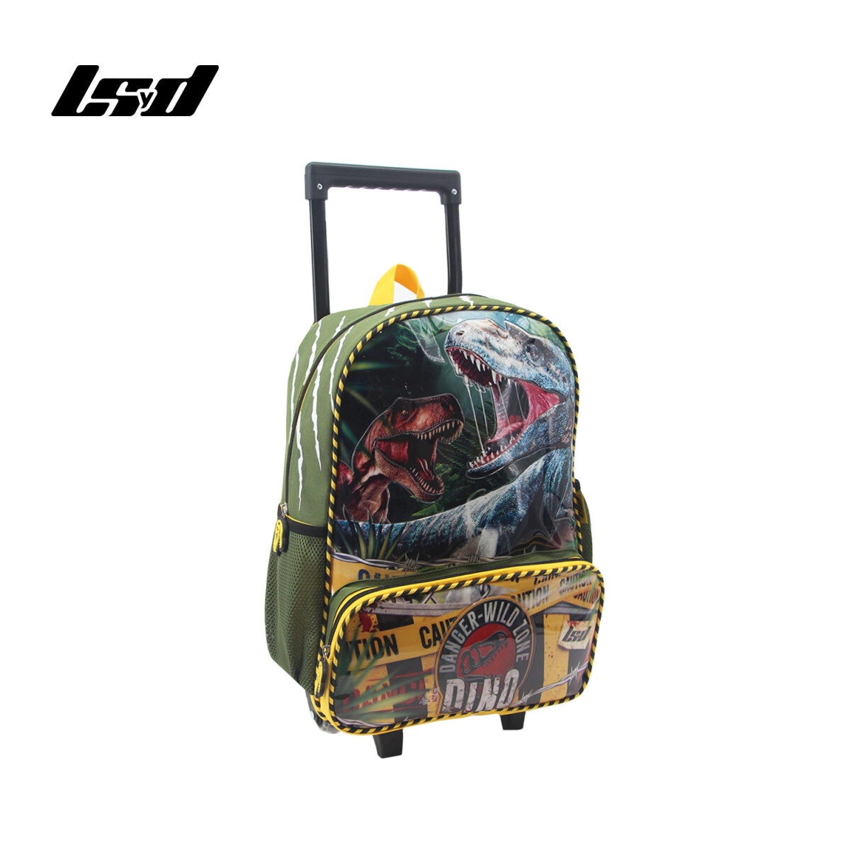 MOCHILA C/ CARRO DINOS 16"