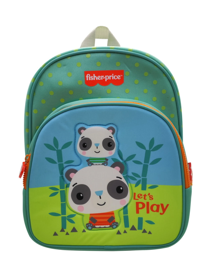 MOCHILA FISHER PRICE 12" PANDAS