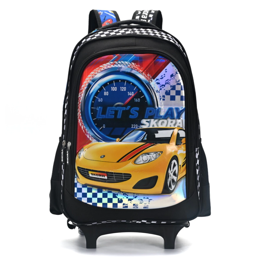 Mochila carro 18" Lets Play Speed frente termoformado Skora