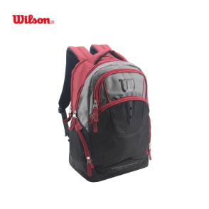 MOCHILA WILSON OPEN NEGRA C/ ROJO