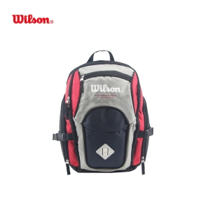 MOCHILA WILSON OPEN GRIS C/ ROJO