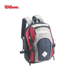MOCHILA WILSON OPEN GRIS C/ ROJO